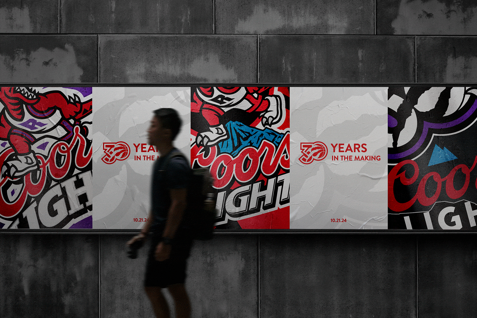 Wall poster mockup animation