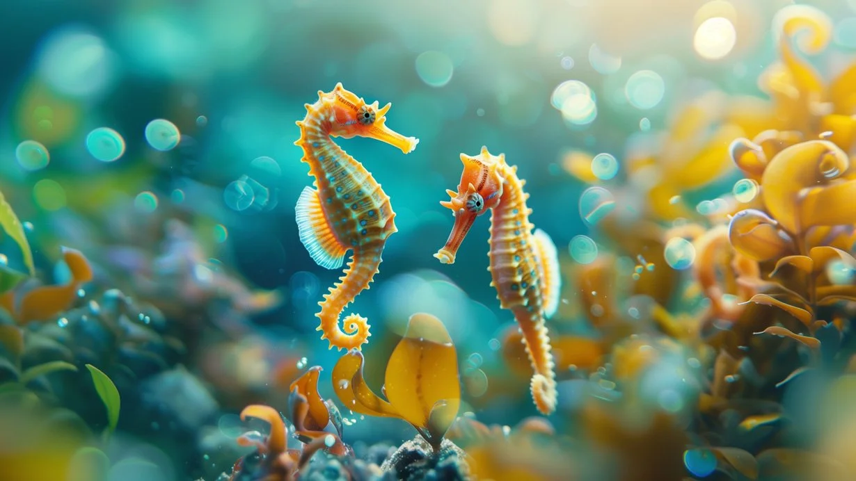 Colourful underwater reef scene