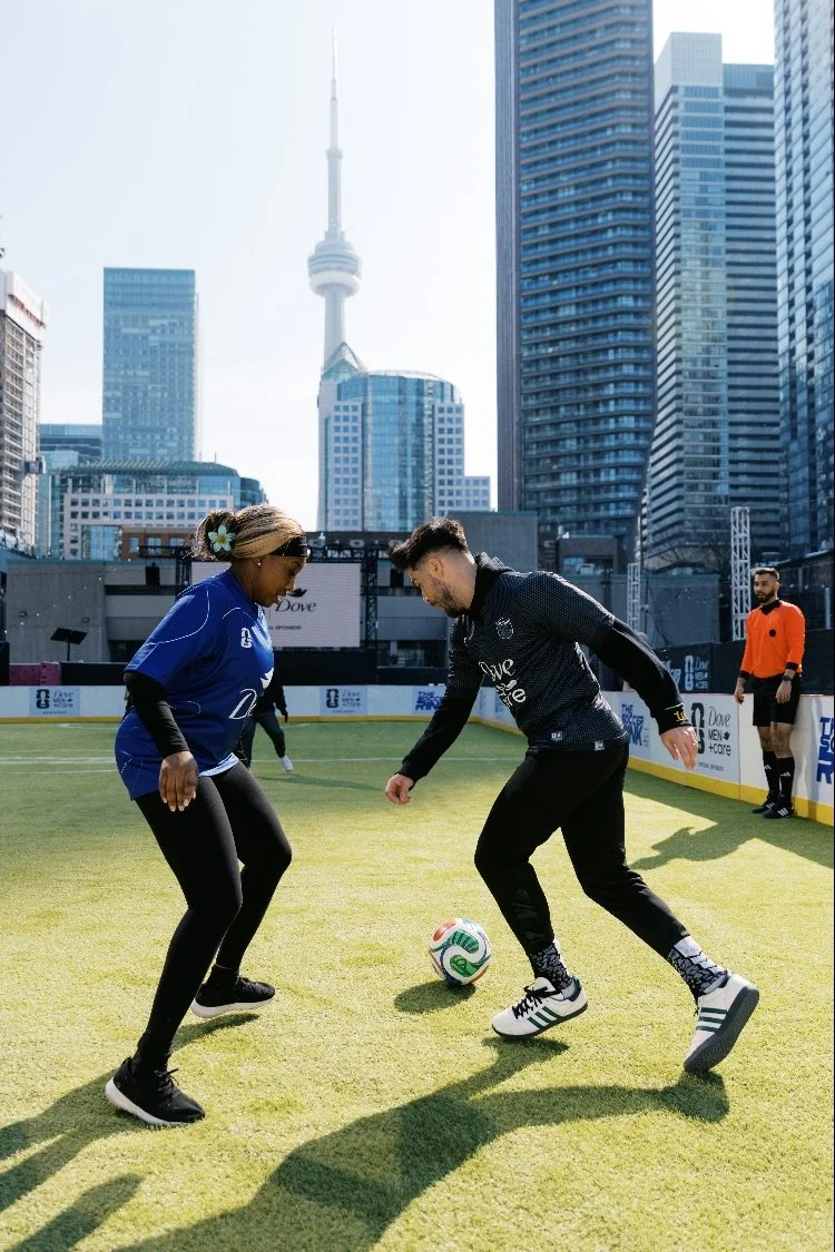 Soccer Rink stunt photography