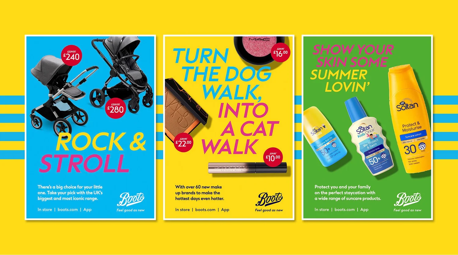 Boots Feel Good As New campaign key visual