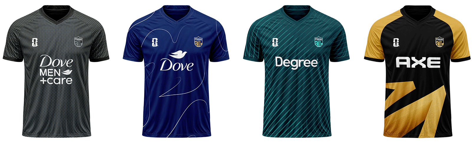 Custom Unilever brand jerseys animation