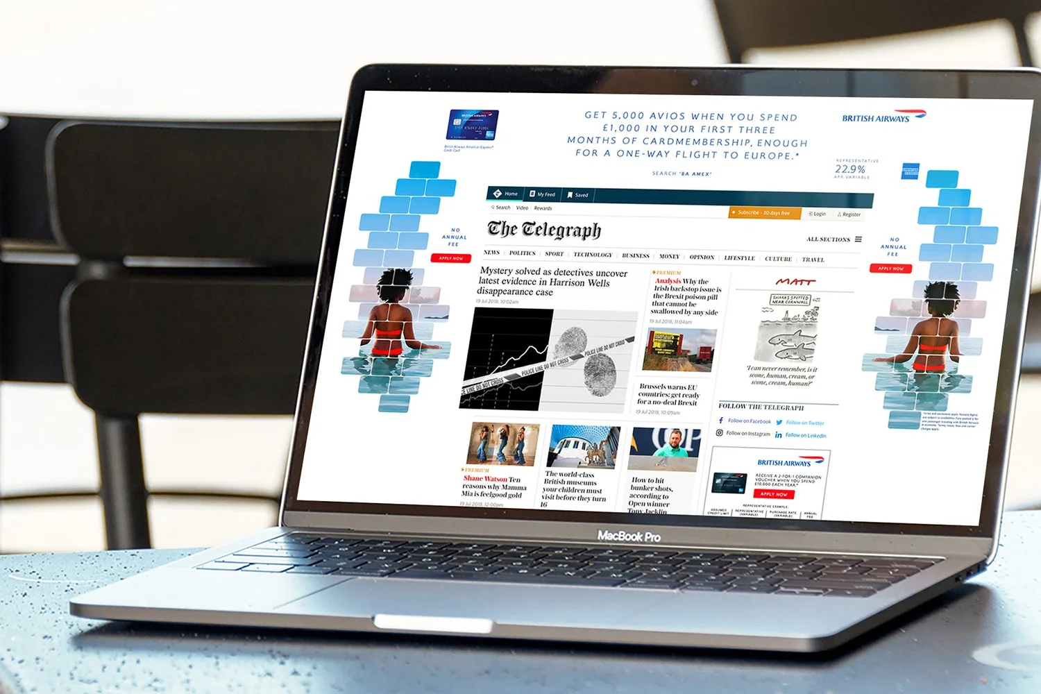 British Airways campaign visual