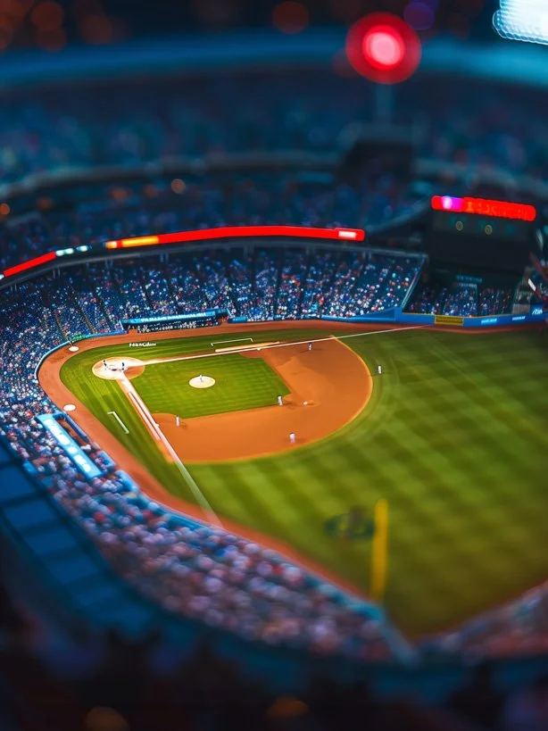 Baseball game at Blue Jays stadium